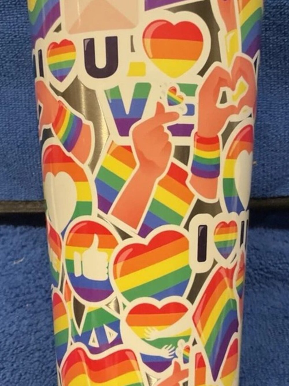 HYDRAPEAK Artisan Collection PRIDE Theme 25 oz Insulated Tumbler StickerCollage